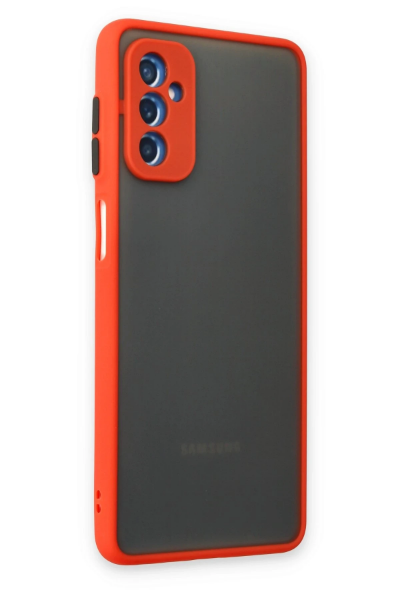 Newface Samsung Galaxy M52 5G Kılıf Montreal Silikon Kapak - Kırmızı resmi