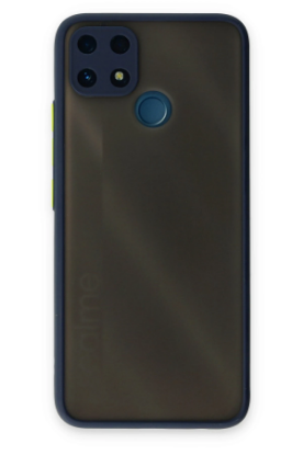 Newface Realme C25 Kılıf Montreal Silikon Kapak - Lacivert resmi