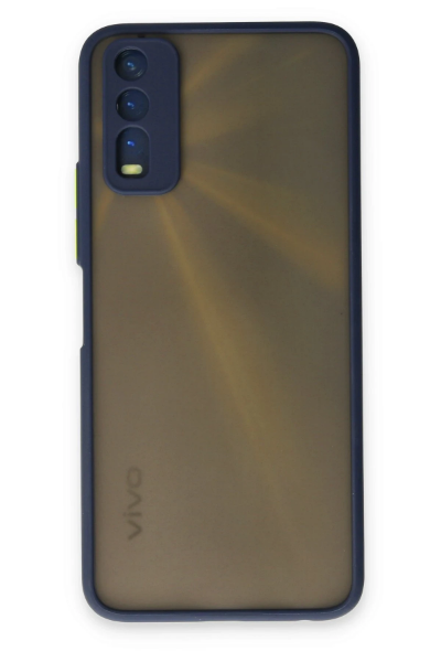 Newface Vivo Y11S Kılıf Montreal Silikon Kapak - Lacivert resmi