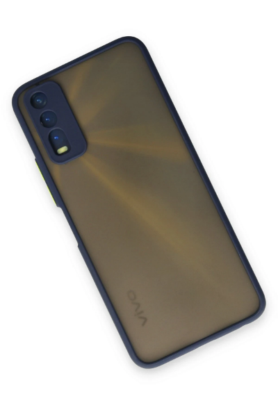 Newface Vivo Y11S Kılıf Montreal Silikon Kapak - Lacivert resmi