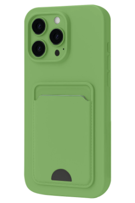 Newface iPhone 16 Pro Kılıf Kelvin Kartvizitli Silikon - Açık Yeşil resmi