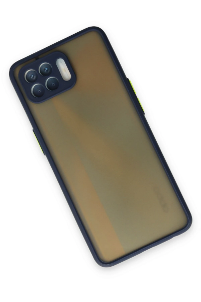 Newface Oppo Reno 4 Lite Kılıf Montreal Silikon Kapak - Lacivert resmi