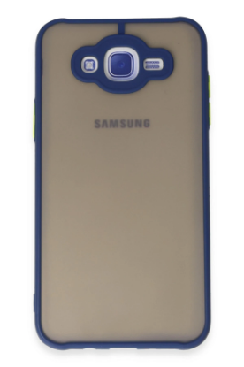 Newface Samsung Galaxy J7 Kılıf Montreal Silikon Kapak - Lacivert resmi