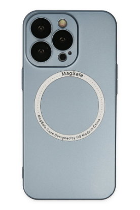 Newface iPhone 13 Pro Kılıf Jack Magneticsafe Lens Silikon - Sierra Blue resmi