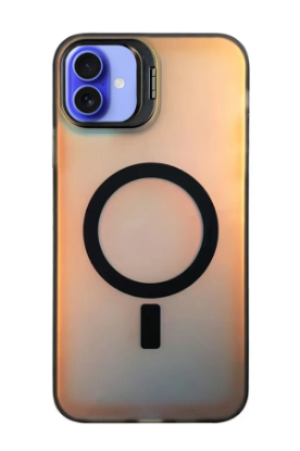 Newface iPhone 16 Plus Kılıf Primera Magsafe Standlı Kapak - Siyah resmi