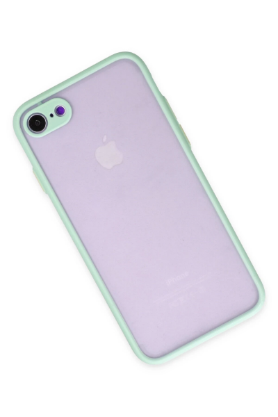 Newface iPhone 7 Kılıf Montreal Silikon Kapak - Turkuaz resmi