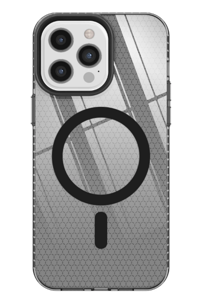 Newface iPhone 12 Pro Max Kılıf Beta Magneticsafe Silikon - Siyah resmi