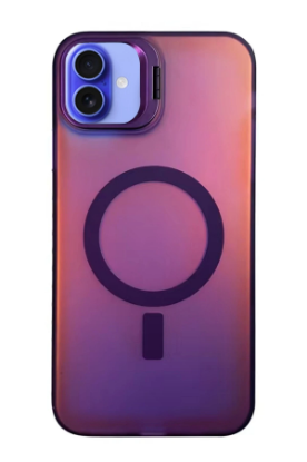 Newface iPhone 16 Plus Kılıf Primera Magsafe Standlı Kapak - Derin Mor resmi