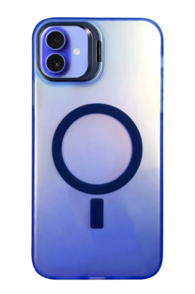 Newface iPhone 16 Plus Kılıf Primera Magsafe Standlı Kapak - Lacivert resmi