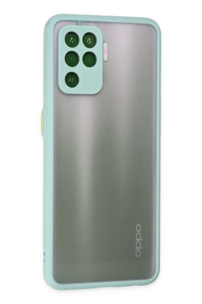 Newface Oppo Reno 5 Lite Kılıf Montreal Silikon Kapak - Turkuaz resmi