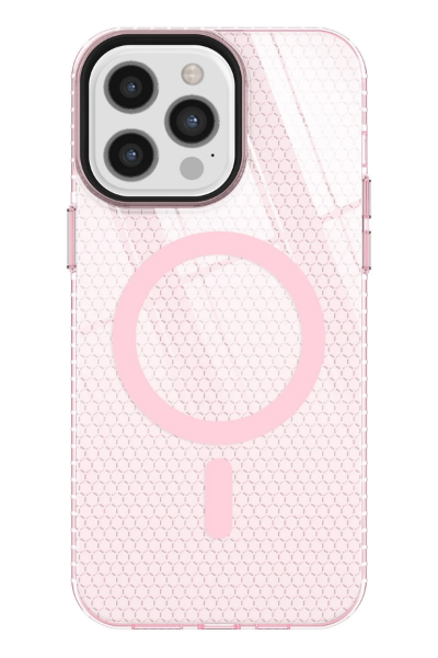 Newface iPhone 12 Pro Max Kılıf Beta Magneticsafe Silikon - Pembe resmi