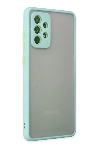 Newface Samsung Galaxy A72 Kılıf Montreal Silikon Kapak - Turkuaz resmi