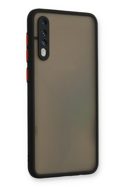 Newface Samsung Galaxy A30S Kılıf Montreal Silikon Kapak - Siyah resmi