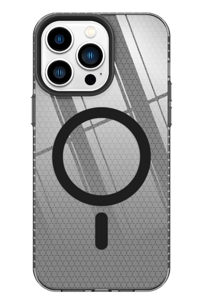 Newface iPhone 13 Pro Max Kılıf Beta Magneticsafe Silikon - Siyah resmi