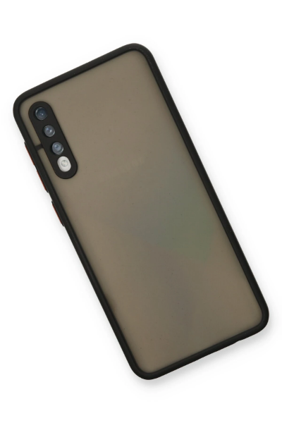 Newface Samsung Galaxy A30S Kılıf Montreal Silikon Kapak - Siyah resmi