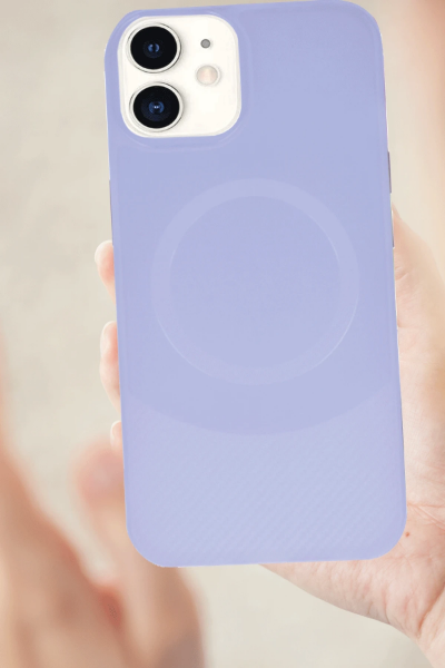 Newface iPhone 11 Kılıf Maya Karbon Kapak - Mürdüm resmi