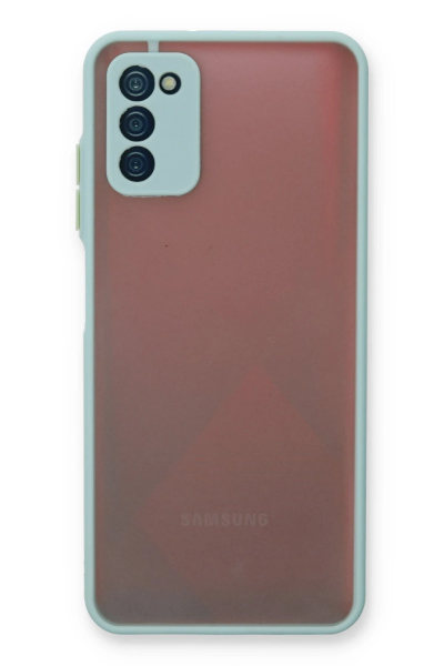 Newface Samsung Galaxy A03S Kılıf Montreal Silikon Kapak - Turkuaz resmi