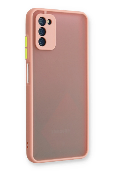 Newface Samsung Galaxy A03S Kılıf Montreal Silikon Kapak - Pembe resmi