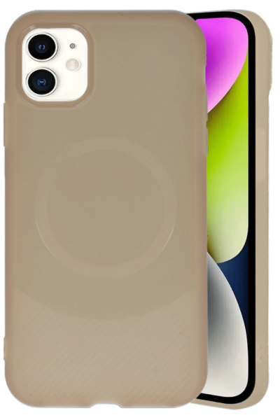 Newface iPhone 11 Kılıf Maya Karbon Kapak - Kahverengi resmi