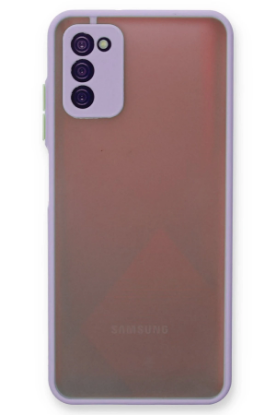 Newface Samsung Galaxy A03S Kılıf Montreal Silikon Kapak - Mor resmi