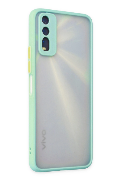 Newface Vivo Y11S Kılıf Montreal Silikon Kapak - Turkuaz resmi