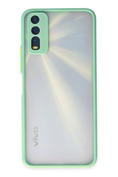 Newface Vivo Y11S Kılıf Montreal Silikon Kapak - Turkuaz resmi