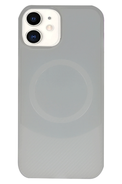 Newface iPhone 11 Kılıf Maya Karbon Kapak - Gri resmi