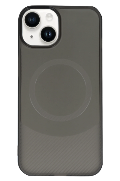 Newface iPhone 14 Kılıf Maya Karbon Kapak - Siyah resmi