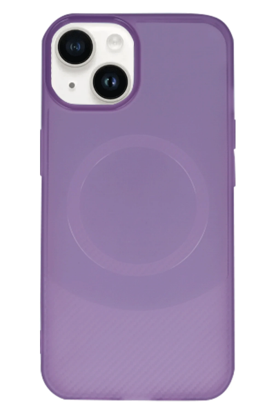 Newface iPhone 14 Kılıf Maya Karbon Kapak - Mürdüm resmi
