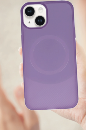 Newface iPhone 14 Kılıf Maya Karbon Kapak - Lila resmi