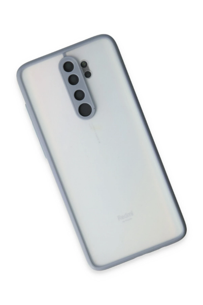 Newface Xiaomi Redmi Note 8 Pro Kılıf Montreal Silikon Kapak - Gri resmi
