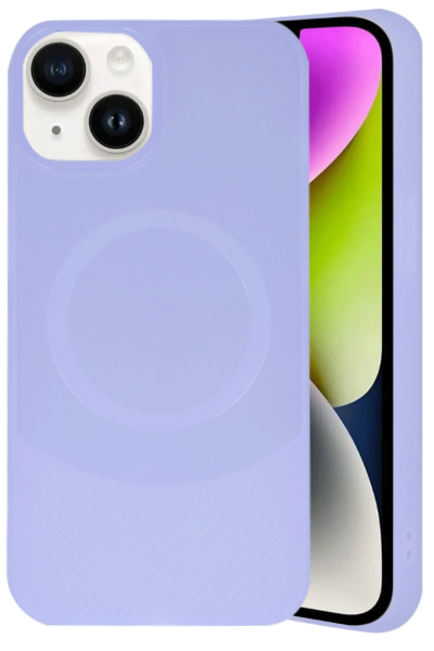 Newface iPhone 14 Kılıf Maya Karbon Kapak - Lila resmi