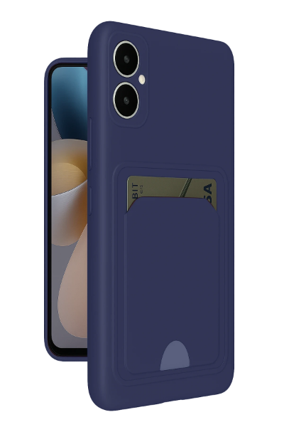 Newface Samsung Galaxy A05 Kelvin Kartvizitli Silikon - Lacivert resmi