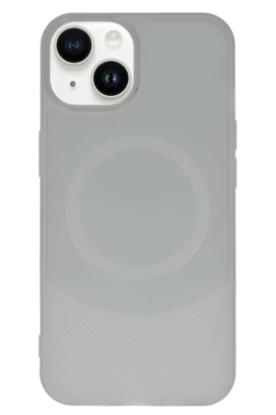 Newface iPhone 14 Kılıf Maya Karbon Kapak - Gri resmi