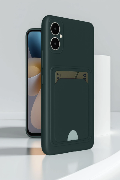 Newface Samsung Galaxy A05 Kelvin Kartvizitli Silikon - Siyah resmi