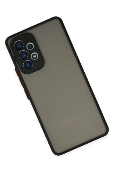 Newface Samsung Galaxy A23 4G Kılıf Montreal Silikon Kapak - Siyah resmi