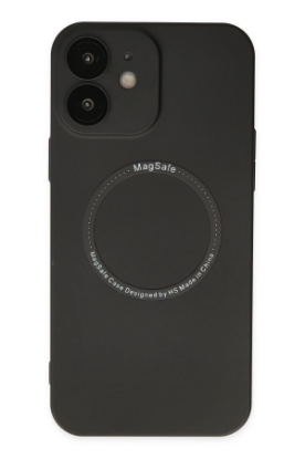 Newface iPhone 12 Kılıf Jack Magneticsafe Lens Silikon - Siyah resmi
