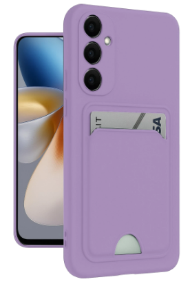 Newface Samsung Galaxy S24 Plus Kelvin Kartvizitli Silikon - Lila resmi