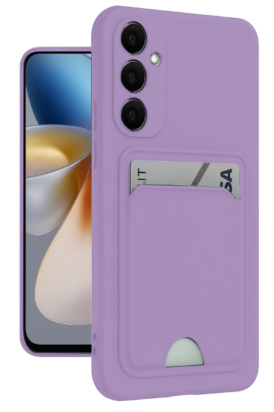 Newface Samsung Galaxy S24 Plus Kelvin Kartvizitli Silikon - Lila resmi