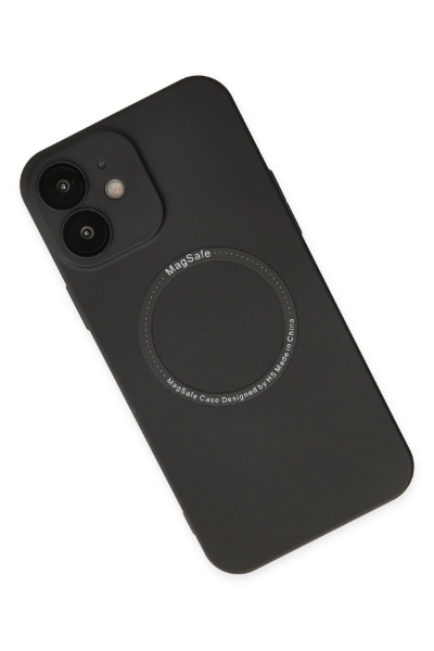 Newface iPhone 12 Kılıf Jack Magneticsafe Lens Silikon - Siyah resmi