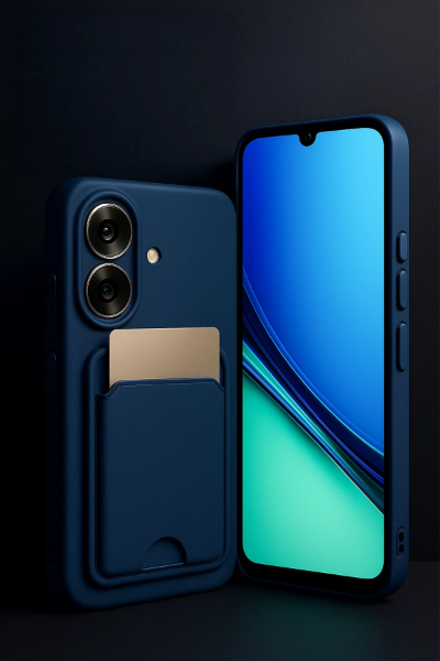 Newface Realme Note 60 Kelvin Kartvizitli Silikon - Lacivert resmi