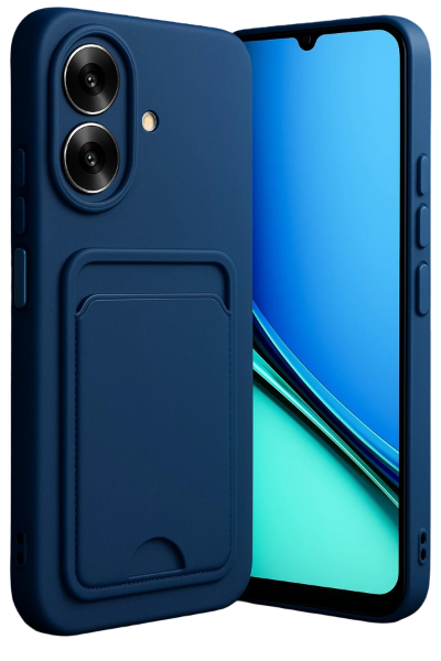 Newface Realme Note 60 Kelvin Kartvizitli Silikon - Lacivert resmi