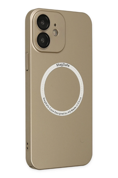 Newface iPhone 12 Kılıf Jack Magneticsafe Lens Silikon - Gold resmi