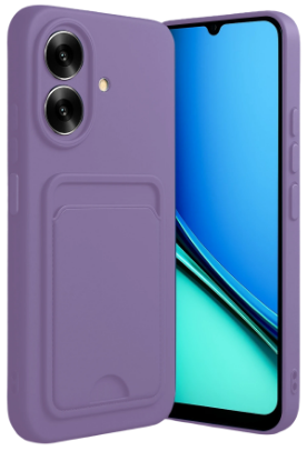 Newface Realme Note 60 Kelvin Kartvizitli Silikon - Lila resmi