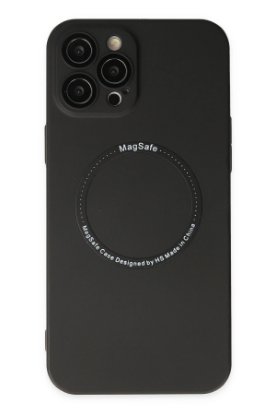Newface iPhone 12 Pro Kılıf Jack Magneticsafe Lens Silikon - Siyah resmi