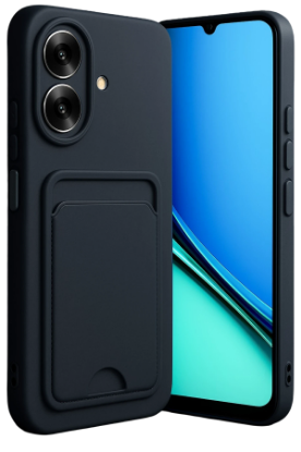 Newface Realme Note 60 Kelvin Kartvizitli Silikon - Siyah resmi