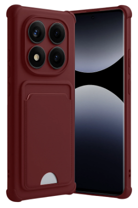 Newface Xiaomi Redmi Note 14 Pro Plus Kelvin Kartvizitli Silikon - Bordo resmi