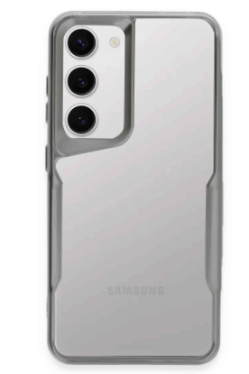 Newface Samsung Galaxy S23 Kılıf Boyi Silikon Kapak - Gümüş resmi