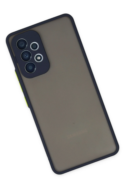 Newface Samsung Galaxy A33 5G Kılıf Montreal Silikon Kapak - Lacivert resmi