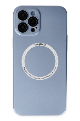 Newface iPhone 12 Pro Kılıf Jack Magneticsafe Lens Silikon - Sierra Blue resmi